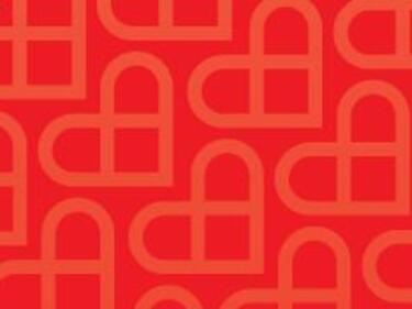 Red Heart Graphic Banner